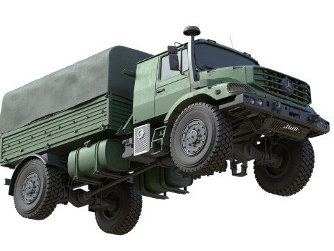 Mercedes Benz Zetros Truck Modelo 3D