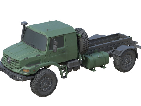 Mercedes Benz Zetros Truck Modelo 3D