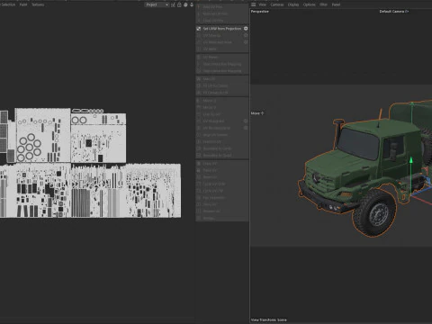 Camion Mercedes Benz Zetros Modello 3D