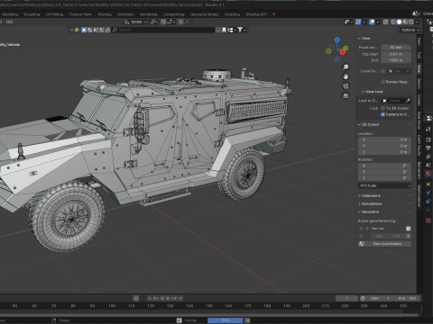 Patriot II Protected Mobility Vehicle Model 3D