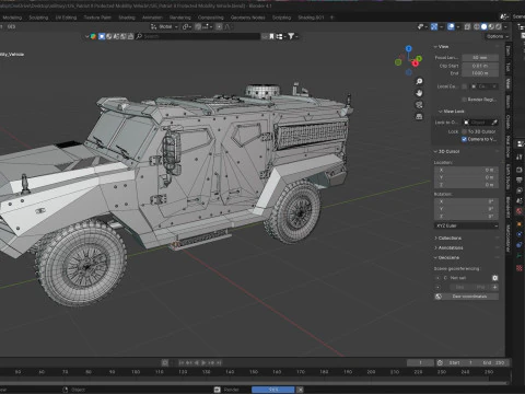 Veicolo per la mobilit&agrave; protetta Patriot II Modello 3D