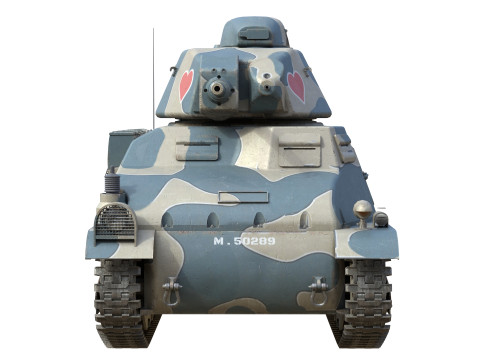 SOMUA S35 Cavalry tank 3D Model