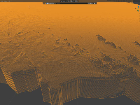 South Sudan terrain map 3D-Modell
