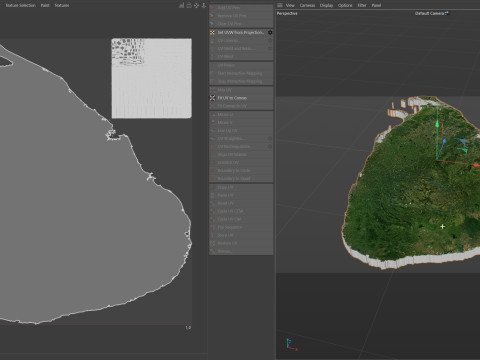 Sri Lanka terrain map 3D-Modell