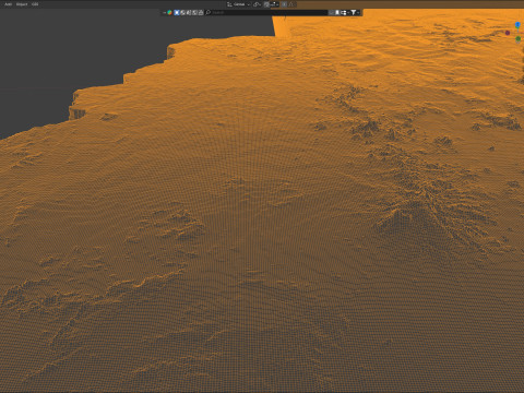 Sudan terrain map 3D Модель