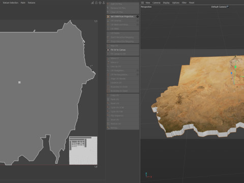Sudan terrain map 3D Модель