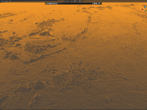 Suriname terrain map 3D मॉडल