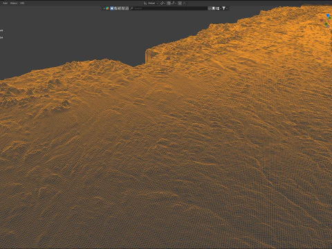 Sweden terrain map 3D Model