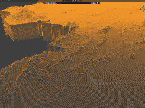 Syria terrain map 3D Модель