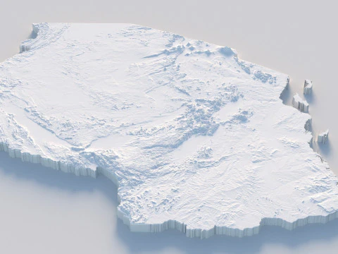 Tanzania terrain map 3D Model