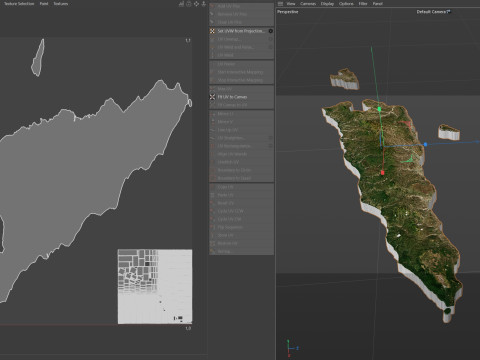 Timor Leste terrain map 3D 모델