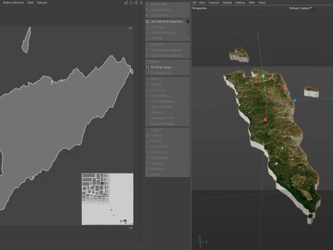 Timor Leste terrain map 3D Model