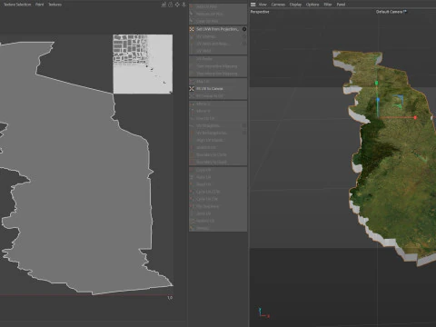 Togo terrain map 3D Model