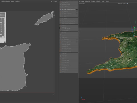Trinidad and Tobago terrain map 3D 모델