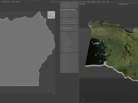 Uganda terrain map 3D Model