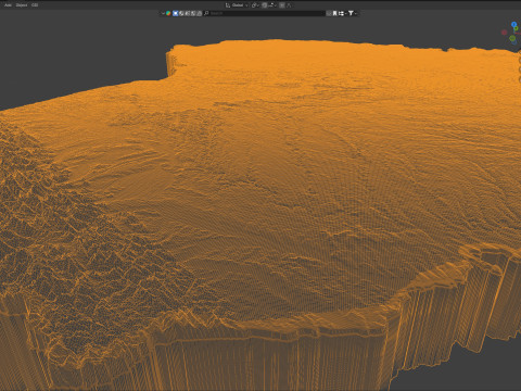 Ukraine terrain map Modelo 3D