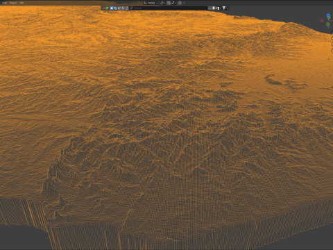 Uruguay terrain map Modèle 3D