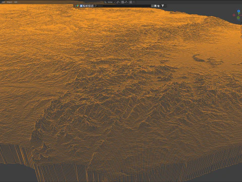 Uruguay terrain map 3D Model