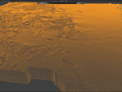 USA terrain map 3D Модель