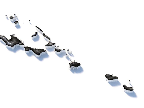 Vanuatu terrain map 3D Model