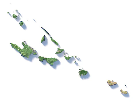Vanuatu terrain map 3D Model