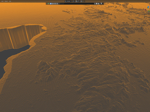 Venezuela terrain map 3D 모델