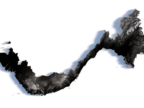 Viet Nam terrain map Modelo 3D
