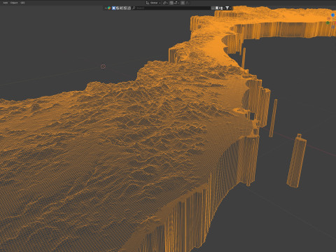 Viet Nam terrain map Modelo 3D