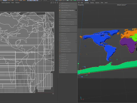 Countries Globe map 3D Model