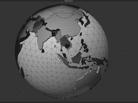 Countries Globe 3D मॉडल