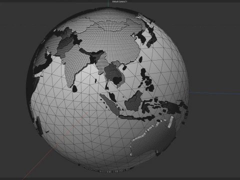 Countries Globe 3D Model