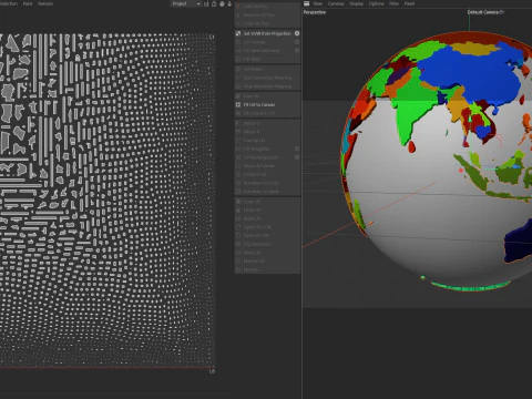 Countries Globe 3D Model