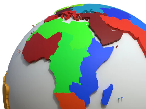 Regions Globe 3D Model