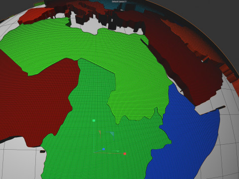 Regions Globe 3D मॉडल