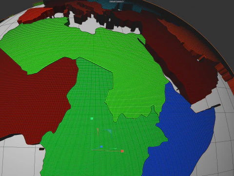 Regions Globe 3D Model