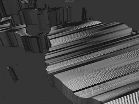 Regions Map 3D Model