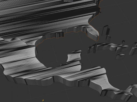 Regions Offset Map 3D Model