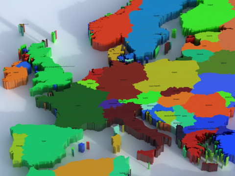World Map 3D 모델