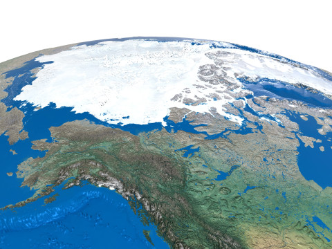Earth No Cloud Globe 3D Model