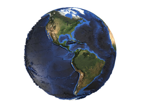 Earth Natural Globe Modèle 3D