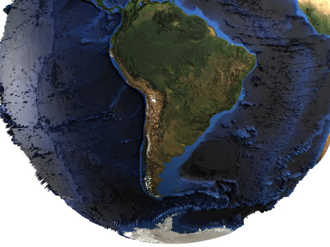 Earth Natural Globe Modèle 3D