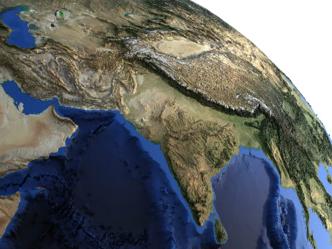 Earth Natural Globe 3D Model