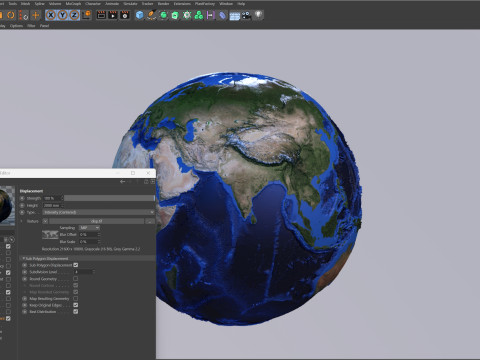 Earth Natural Globe Modèle 3D
