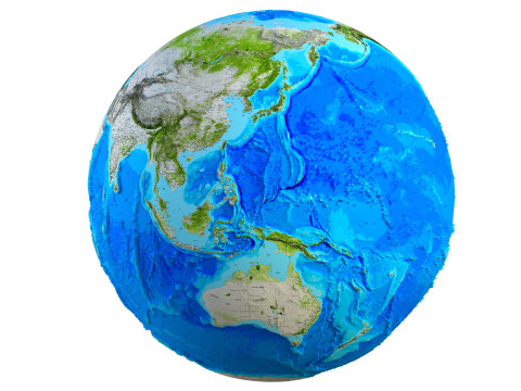 Earth Map Globe 3D Model