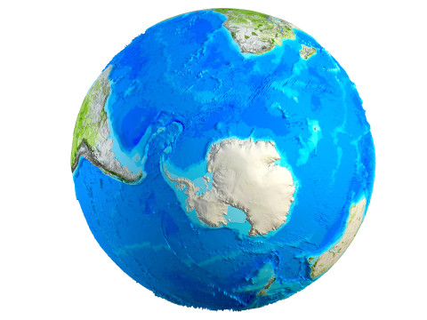 Earth Map Globe 3D Model