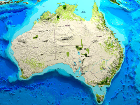 Earth Map Globe 3D Model