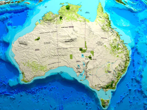 Globo do Mapa da Terra Modelo 3D