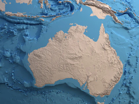 Earth Clay Shaded Globe 3D Model