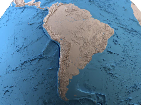 Earth Clay Shaded Globe 3D Model
