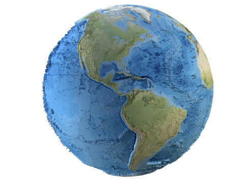 Earth Geographic Globe 3D Model
